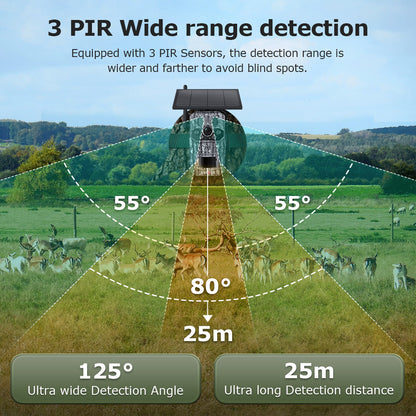4G Hunting Camera Intelligent Positioning Support Temperature Detection